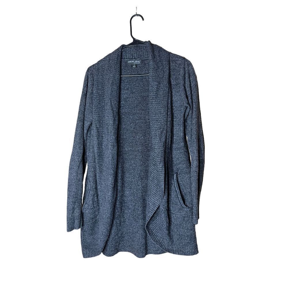 BareFoot Dreams dark Gray Cozy Chic Lite Cardigan‎ Size Medium